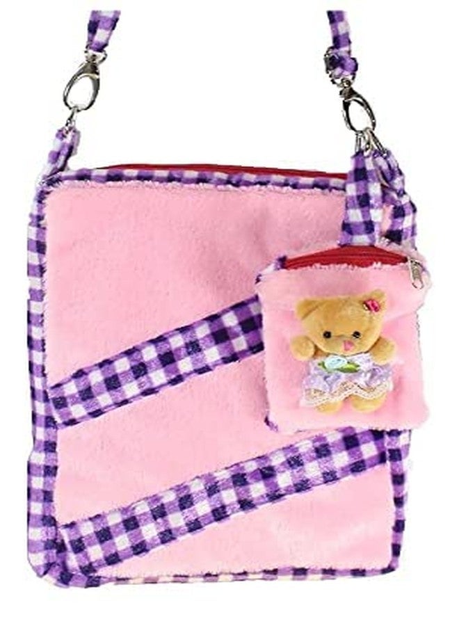 تيكلز حقيبة سفر ناعمة بتصميم مستطيل مخطط لطيف من تيكلز للأطفال من البنات والأولاد (اللون: وردي، المقاس: 28) - Image 2